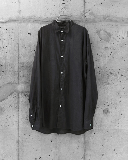 BOTCHED DYE WING COLLAR SHIRT