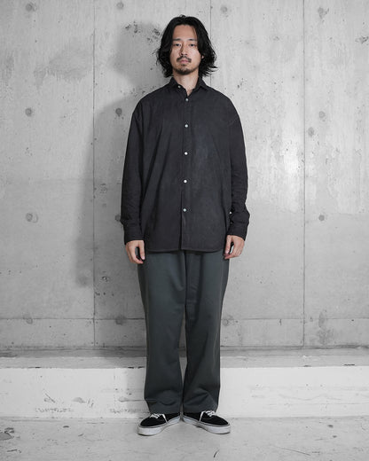 BOTCHED DYE WING COLLAR SHIRT