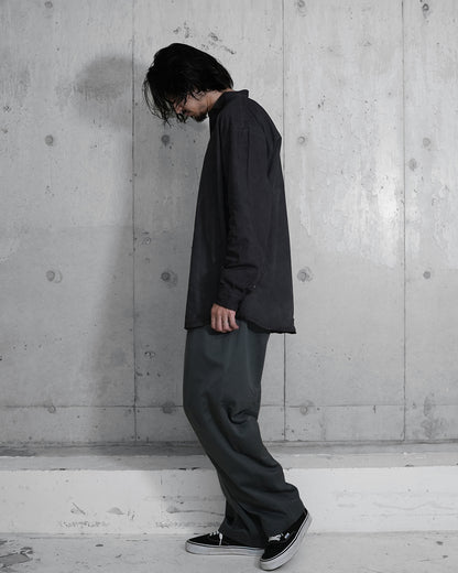 BOTCHED DYE WING COLLAR SHIRT
